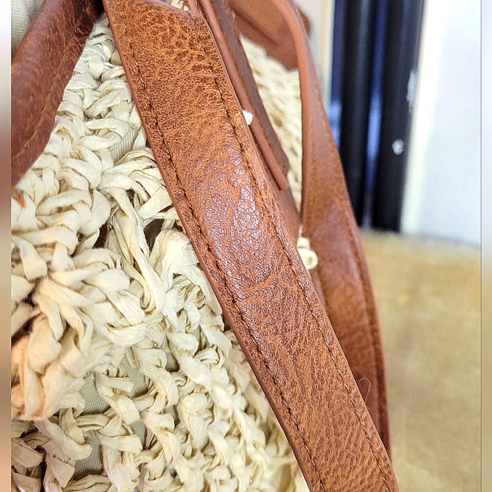 ANNA & ELLE Grass Woven SHOULDER Bag BOHO Beach TOTE - Picture 11 of 16